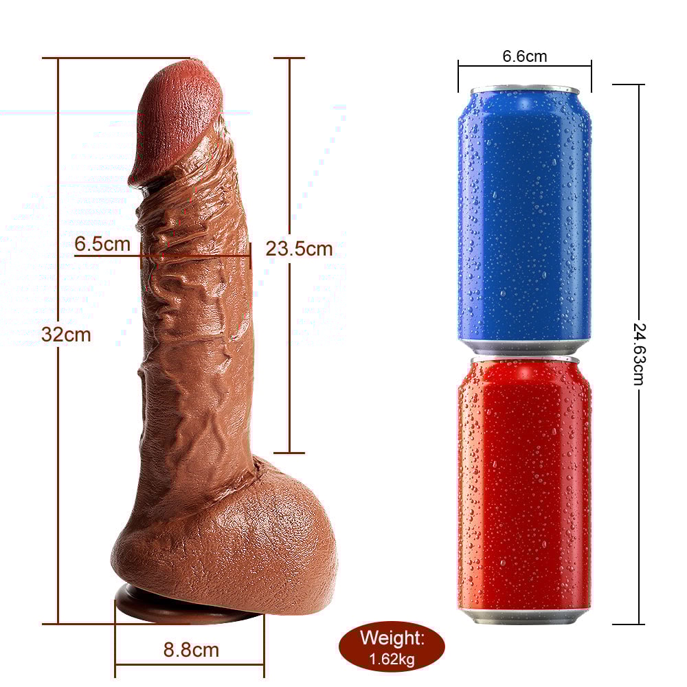 Buder Manual Dildo for Big Size Fun 12.60 Inches