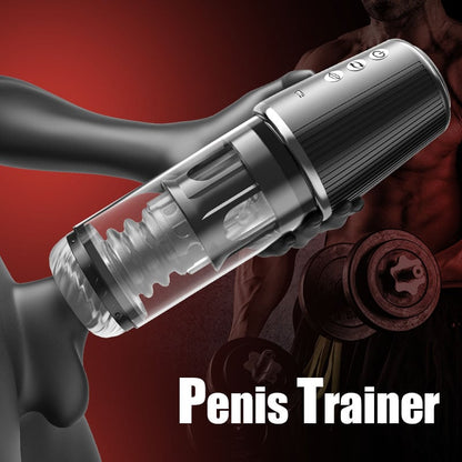 Newvibe 5 Rotating 5 Sucking 7 Vibrating Masturbator & Training 2 IN 1 Adult Toys