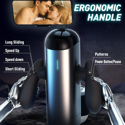 Powerful Electric Male Sex Toy with Telescopic Handle for Long Distance Use