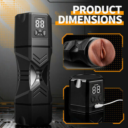 【Tighter Than Ever】Captain Titan – Masturbator with 5 Suction Levels, 9 Vibration Modes, Realistic Riding & Squeezing Ac