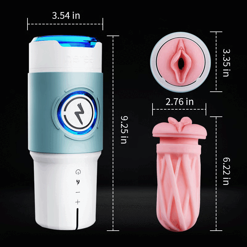 Leten ThundercoreX 6 Thrusting Infrared Heated Realistic Vaginal Masturbator