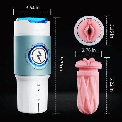 Leten ThundercoreX 6 Thrusting Infrared Heated Realistic Vaginal Masturbator