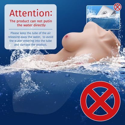 Isabella 35.27lbs 【Electric Huge Sex Torso】 5 Vibration And 3 Suction Modes Dual Channel Realistic Doll