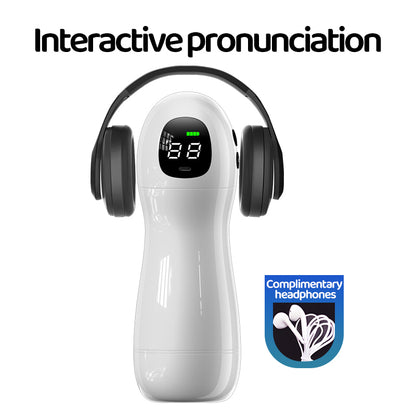 Ideal Sucking Cup for Men, Handheld Electric Airplane Cup, Vibration Pronunciation, Oral Love Airplane Cup