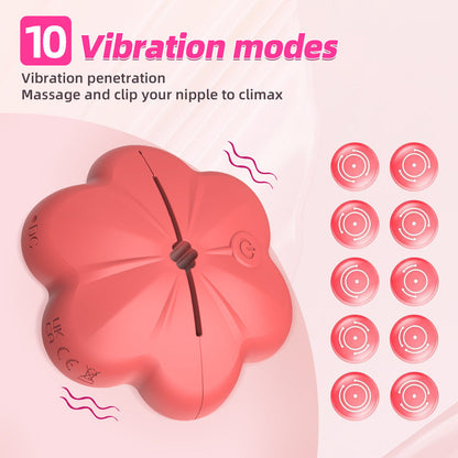 Hot Selling Misty Vibration Clamp Remote Control Multi Speed Breast Massager Adult Toy