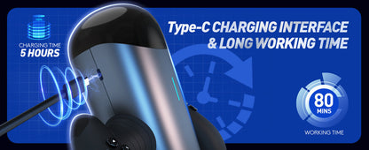 Powerful Electric Male Sex Toy with Telescopic Handle for Long Distance Use